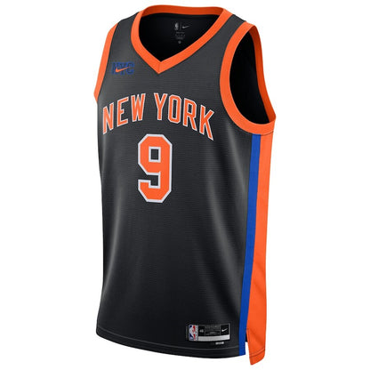 Men's New York Knicks RJ Barrett Black Jersey