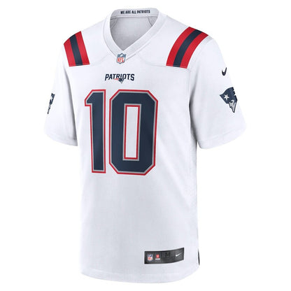 Men's New England Patriots Mac Jones White Jersey