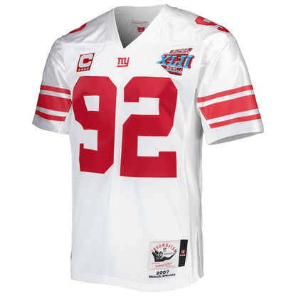 Men's New York Giants Michael Strahan White Jersey