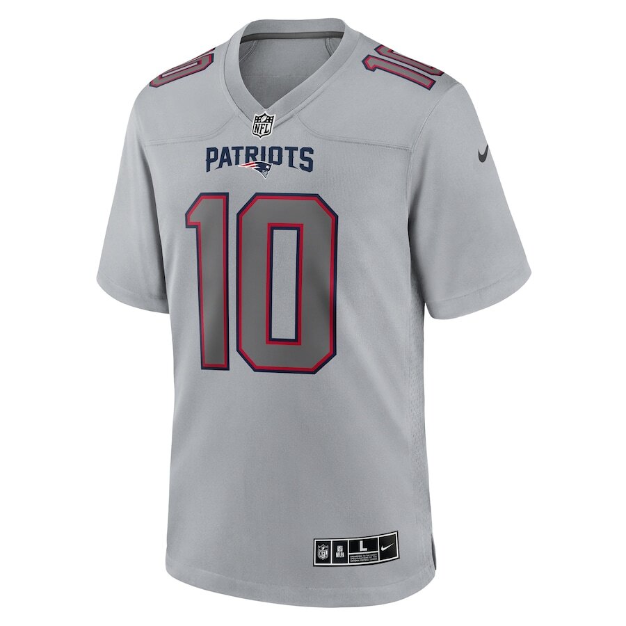 Men's New England Patriots Mac Jones Gray Jersey