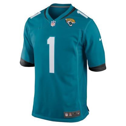 Men's Jacksonville Jaguars Travis Etienne Teal Jersey