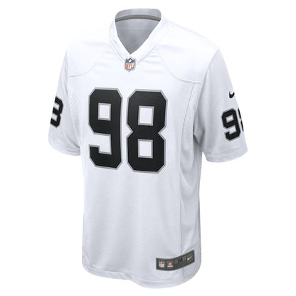 Men's Las Vegas Raiders Maxx Crosby White Jersey