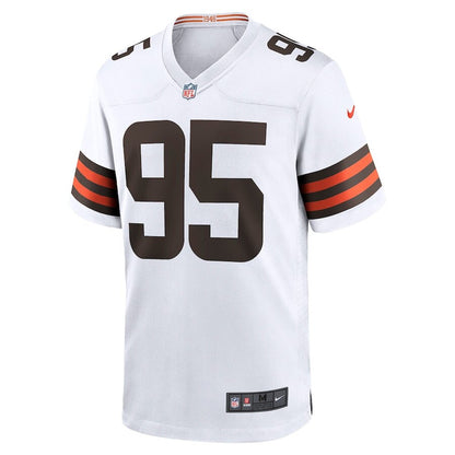 Men's Cleveland Browns Myles Garrett White Jersey