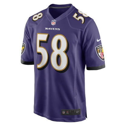 Men's Baltimore Ravens Michael Pierce Purple Jersey.