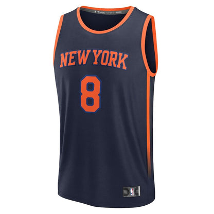 Men's New York Knicks OG Anunoby Navy Jersey