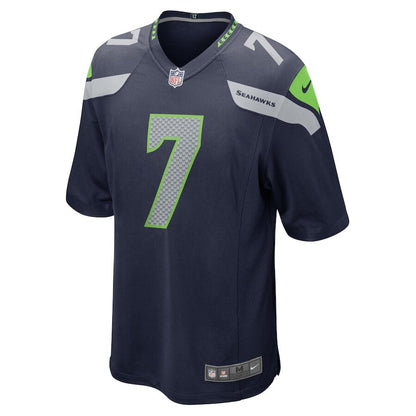 Men's Seattle Seahawks Geno Smith Navy Jersey