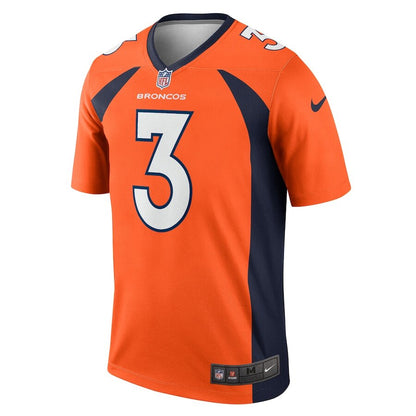 Men's Denver Broncos Russell Wilson Orange Jersey