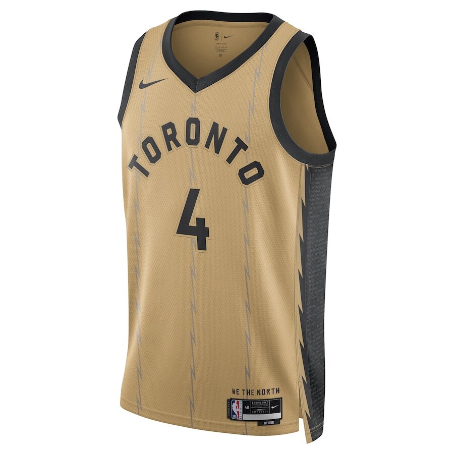 Men's Toronto Raptors Scottie Barnes Gold Jersey