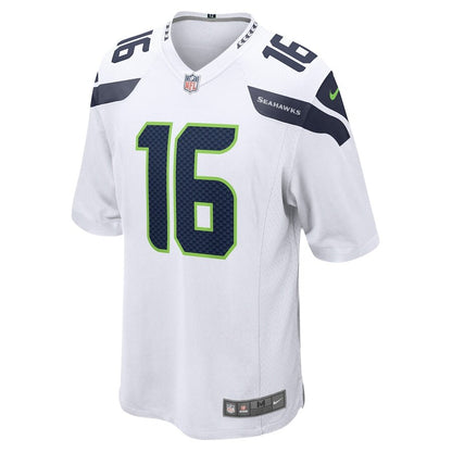 Men's Seattle Seahawks Tyler Lockett White Jersey