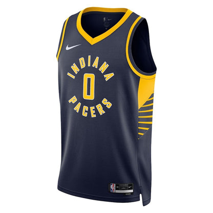 Men's Indiana Pacers Tyrese Haliburton Navy Jersey