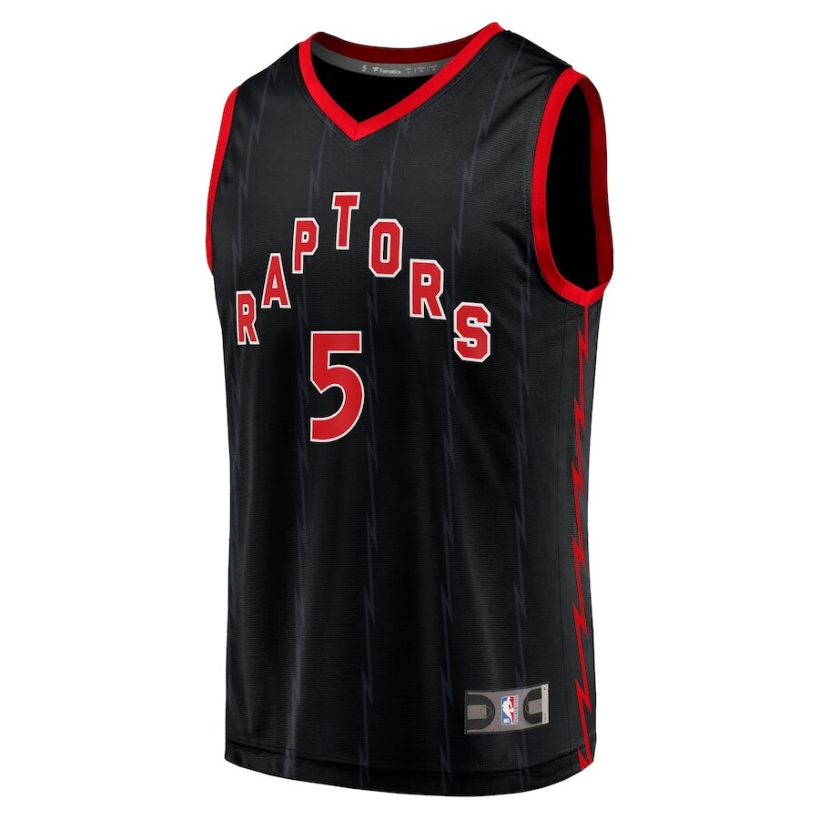 Men's Toronto Raptors Immanuel Quickley Black Jersey