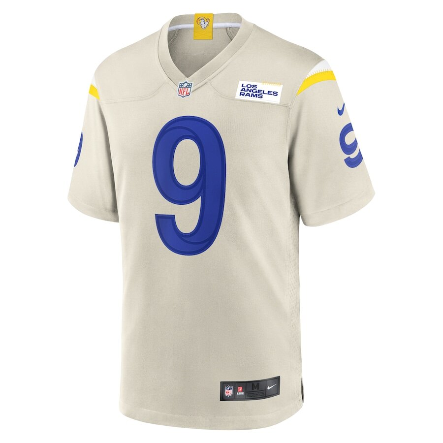 Men's Los Angeles Rams Matthew Stafford Cream Jersey