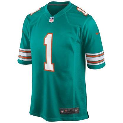 Men's Miami Dolphins Tua Tagovailoa Aqua Alternate Jersey