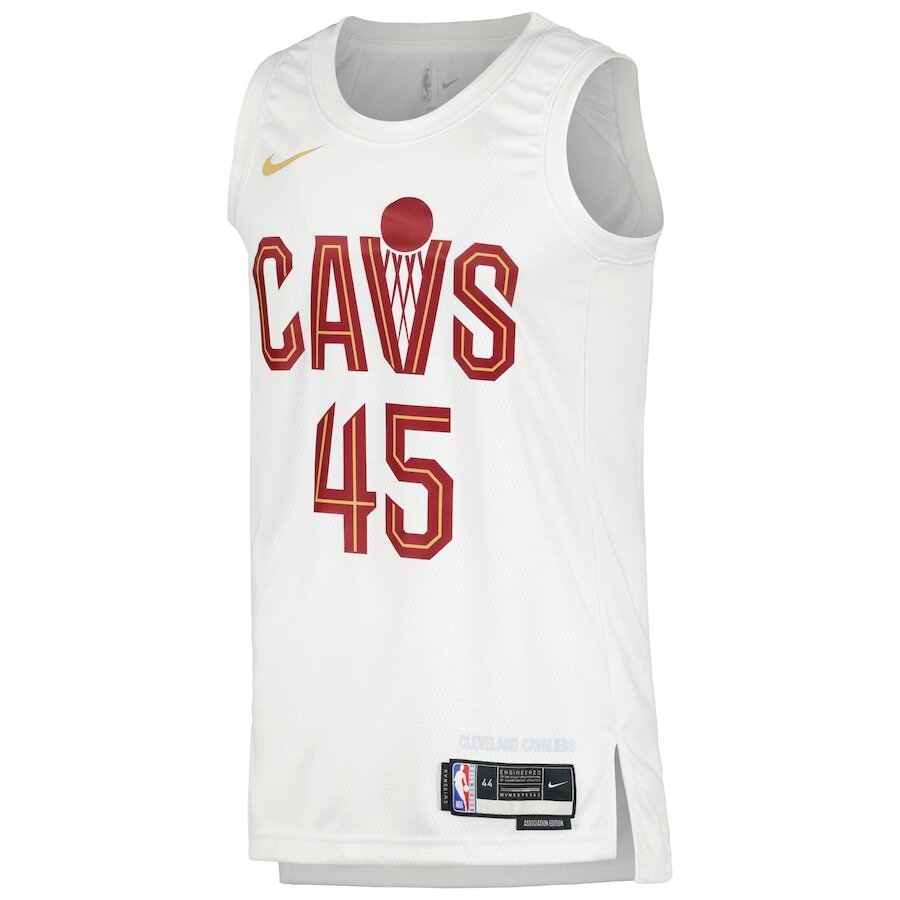 Men's Cleveland Cavaliers Donovan Mitchell White Jersey