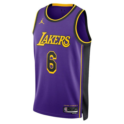 Men's Los Angeles Lakers LeBron James Purple Jersey