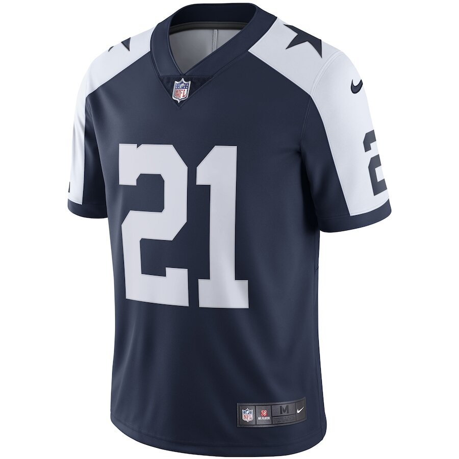 Men's Dallas Cowboys Ezekiel Elliott Navy Alternate Jersey