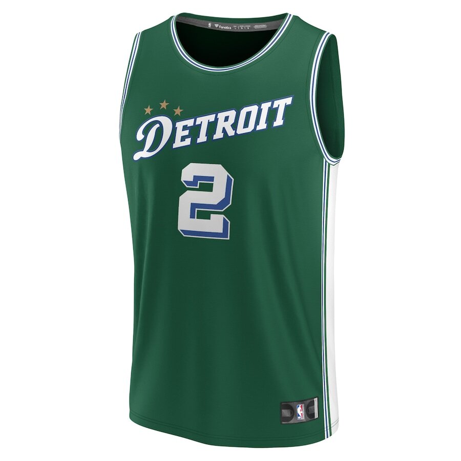 Men's Detroit Pistons Cade Cunningham Green Jersey