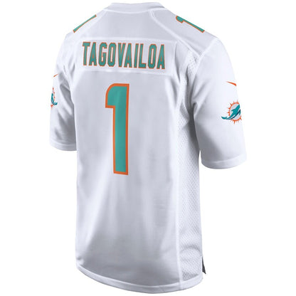 Men's Miami Dolphins Tua Tagovailoa White Jersey