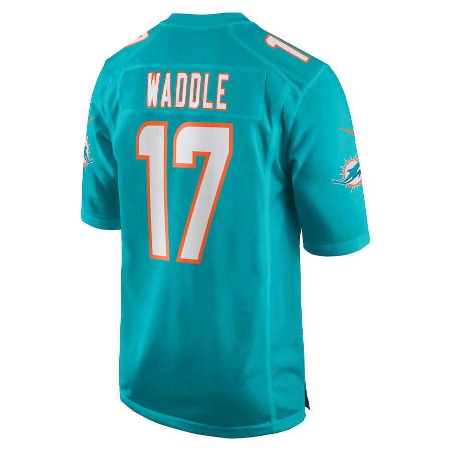 Men's Miami Dolphins Jaylen Waddle Aqua Jersey