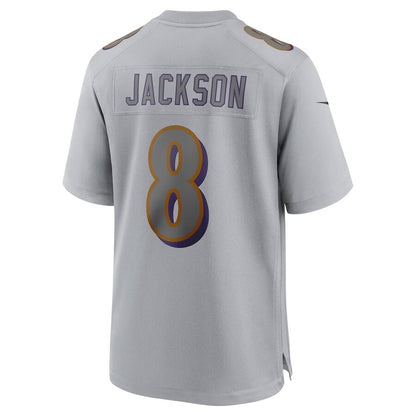 Men's Baltimore Ravens Lamar Jackson Gray Jersey