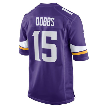 Men's Minnesota Vikings Joshua Dobbs Purple Jersey