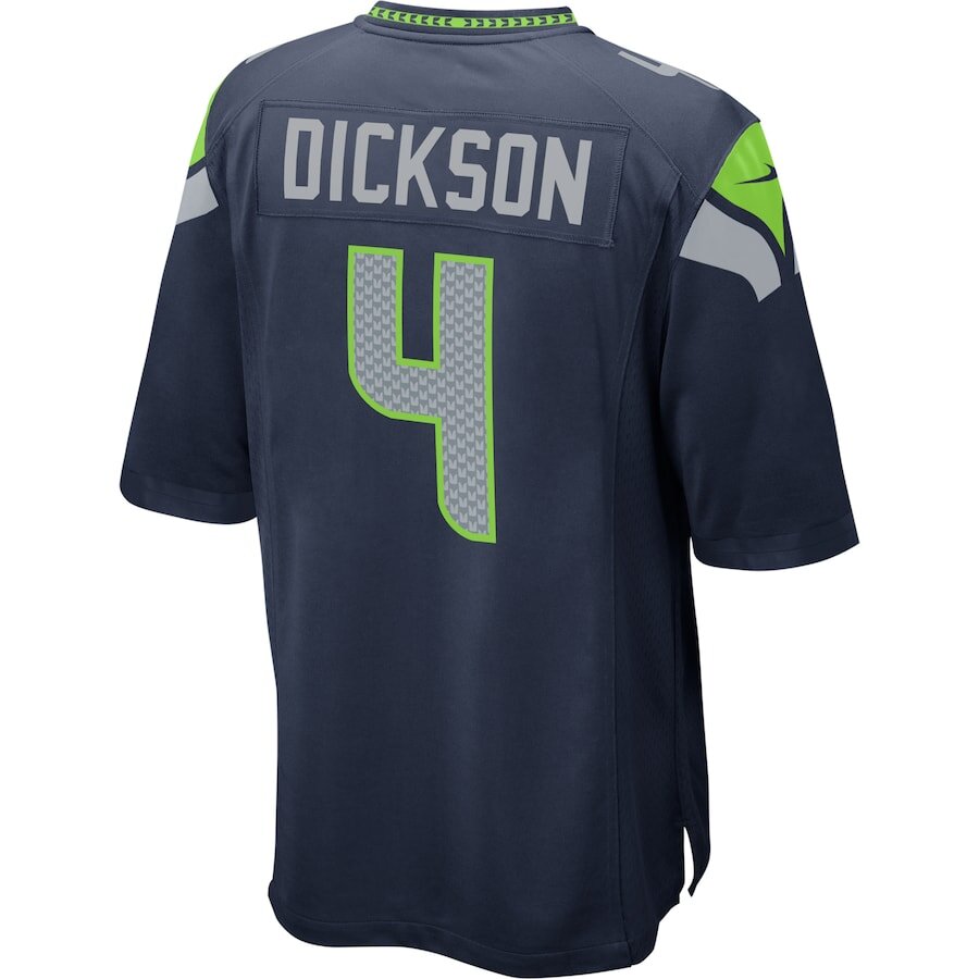 Men's Seattle Seahawks Michael Dickson Navy Jersey.