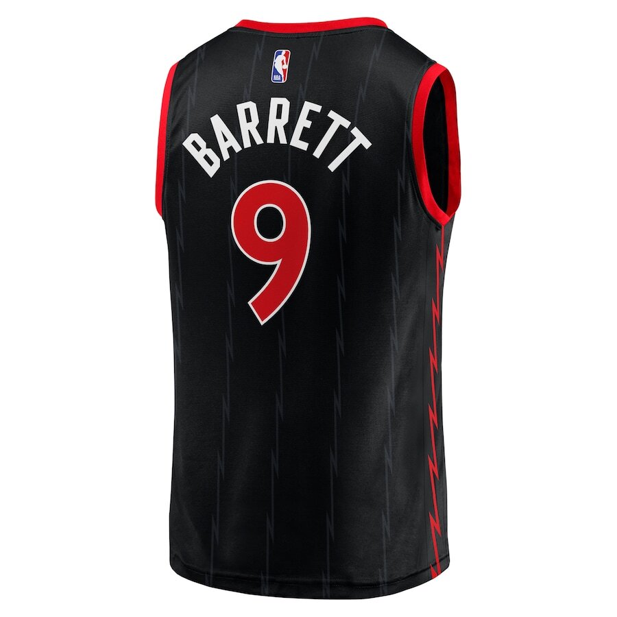 Men's Toronto Raptors RJ Barrett Black Jersey