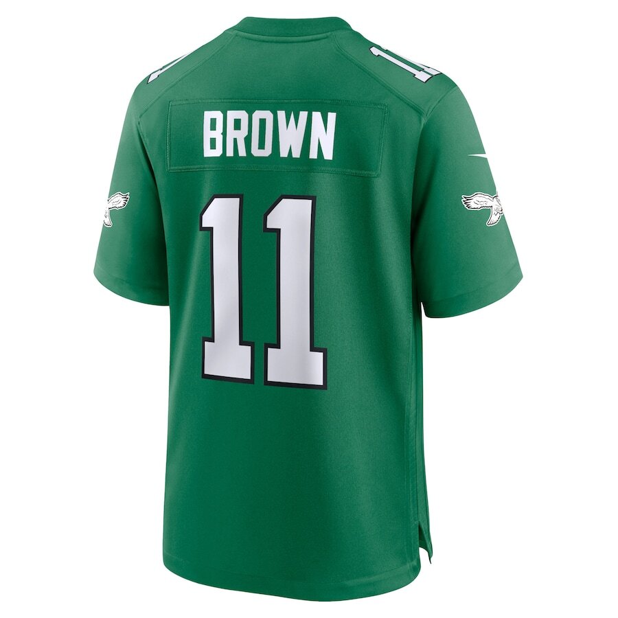 Men's Philadelphia Eagles A.J. Brown Green Alternate Jersey