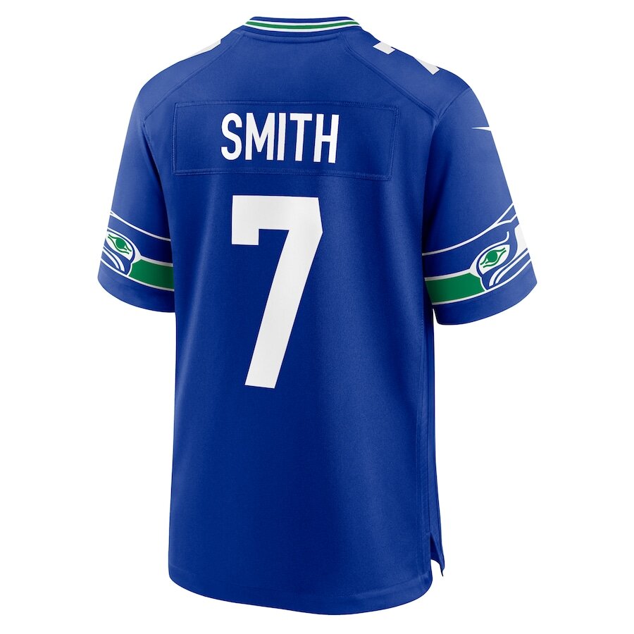 Men's Seattle Seahawks Geno Smith Royal Jersey