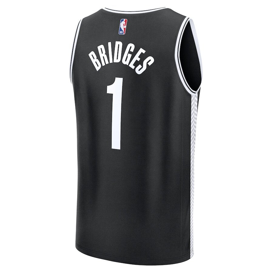 Men's Brooklyn Nets Mikal Bridges Black Jersey