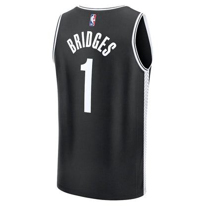 Men's Brooklyn Nets Mikal Bridges Black Jersey