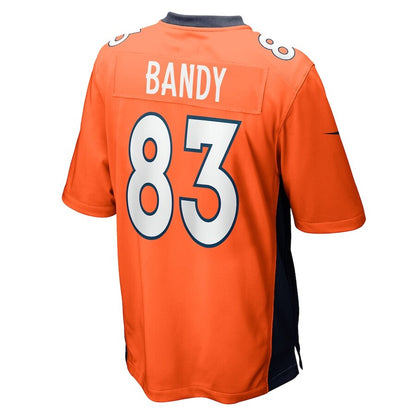 Men's Denver Broncos Michael Bandy Orange Jersey.