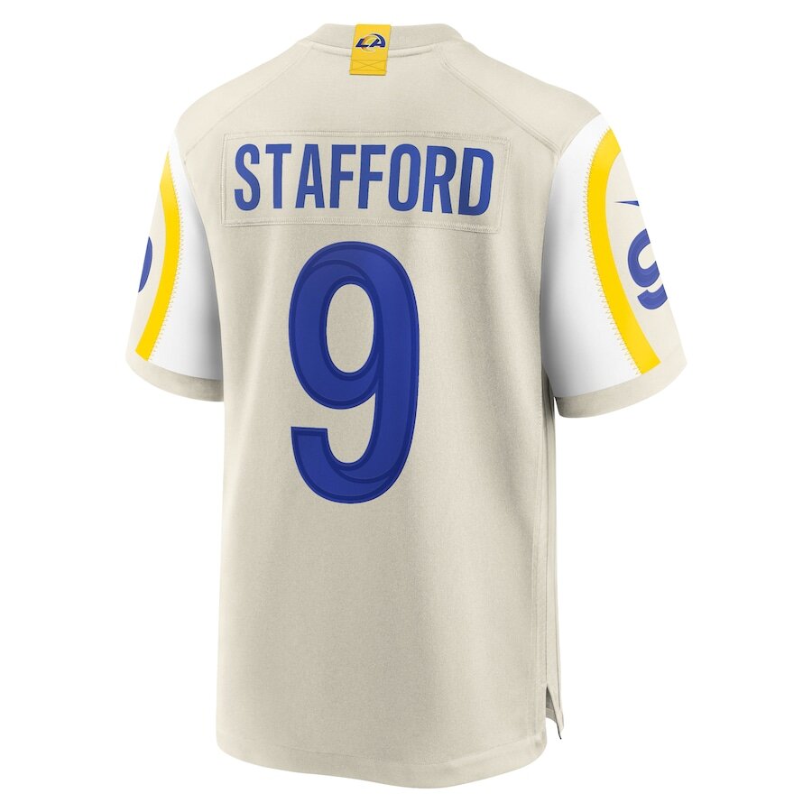 Men's Los Angeles Rams Matthew Stafford Cream Jersey