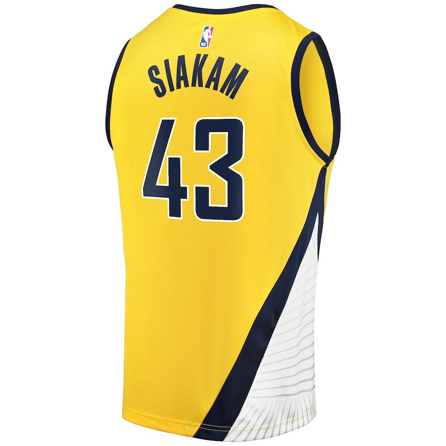 Men's Indiana Pacers Pascal Siakam Gold Jersey