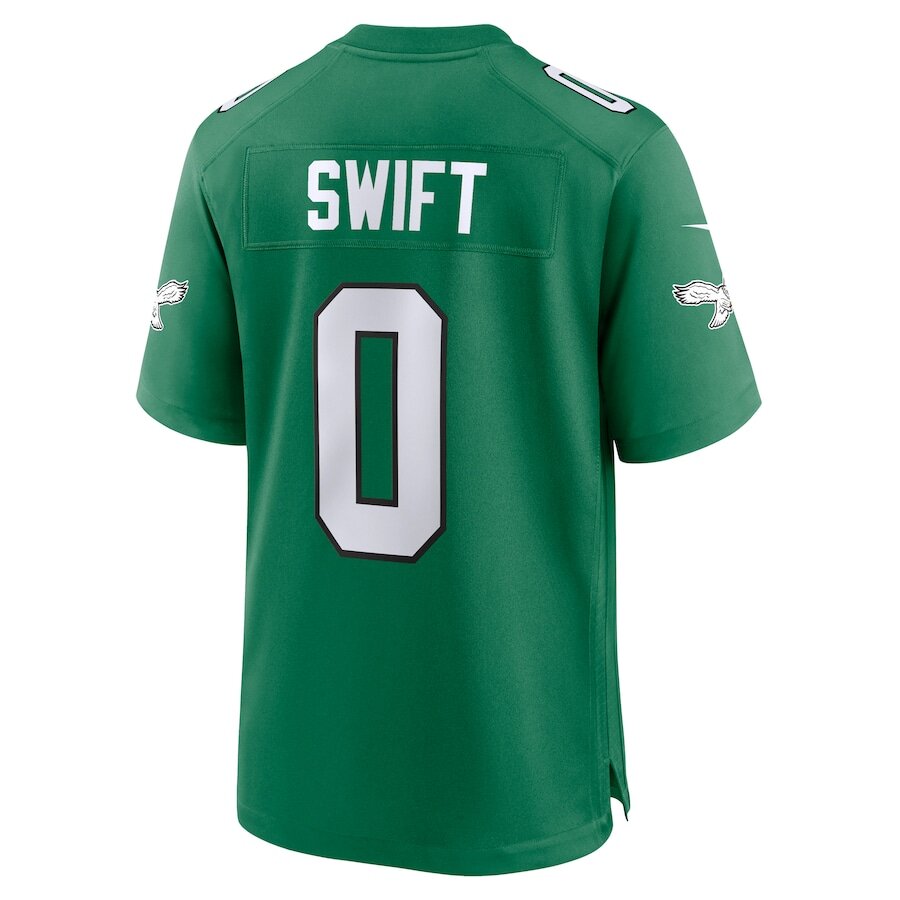 Men's Philadelphia Eagles D'Andre Swift Kelly Green Alternate Jersey