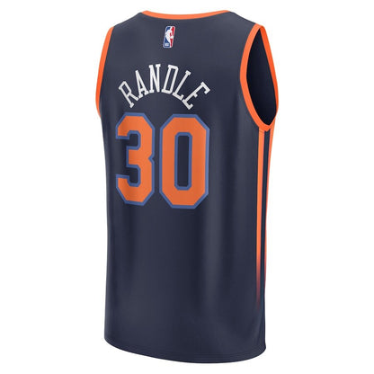 Men's New York Knicks Julius Randle Navy Jersey