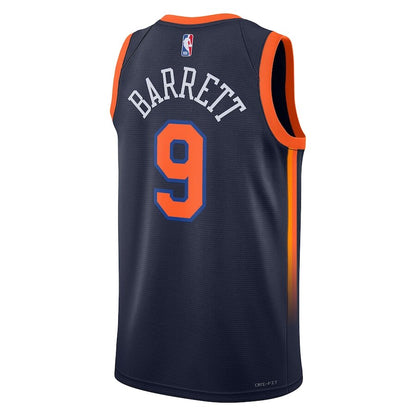 Men's New York Knicks RJ Barrett Navy Jersey