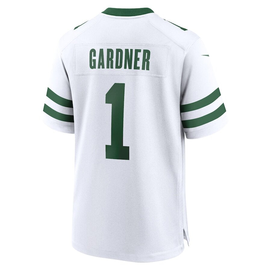 Men's New York Jets Ahmad Sauce Gardner White Jersey