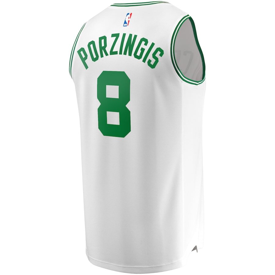 Men's Boston Celtics Kristaps Porzingis White Jersey