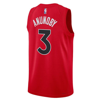 Men's New York Knicks OG Anunoby Red Jersey