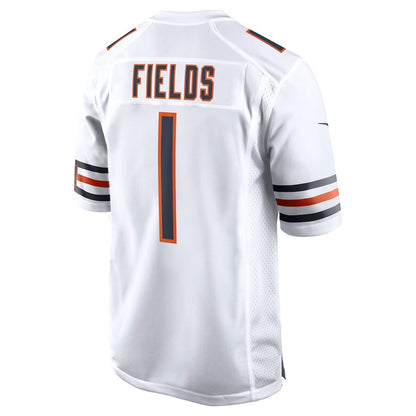 Men's Chicago Bears Justin Fields White Jersey