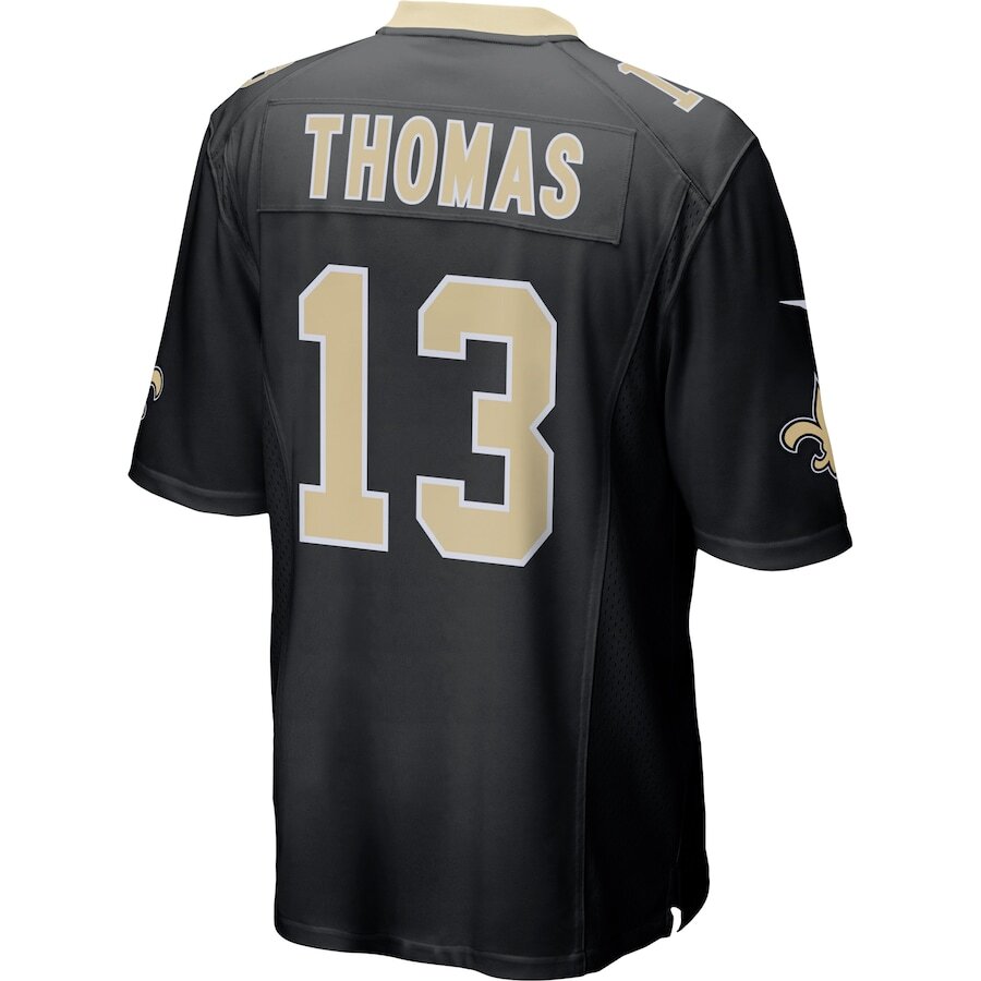 Men's New Orleans Saints Michael Thomas Black Jersey.