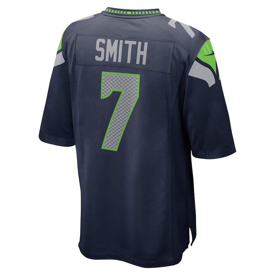 Men's Seattle Seahawks Geno Smith Navy Jersey