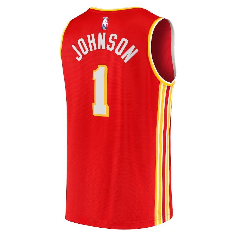 Men's Atlanta Hawks Jalen Johnson Red Jersey