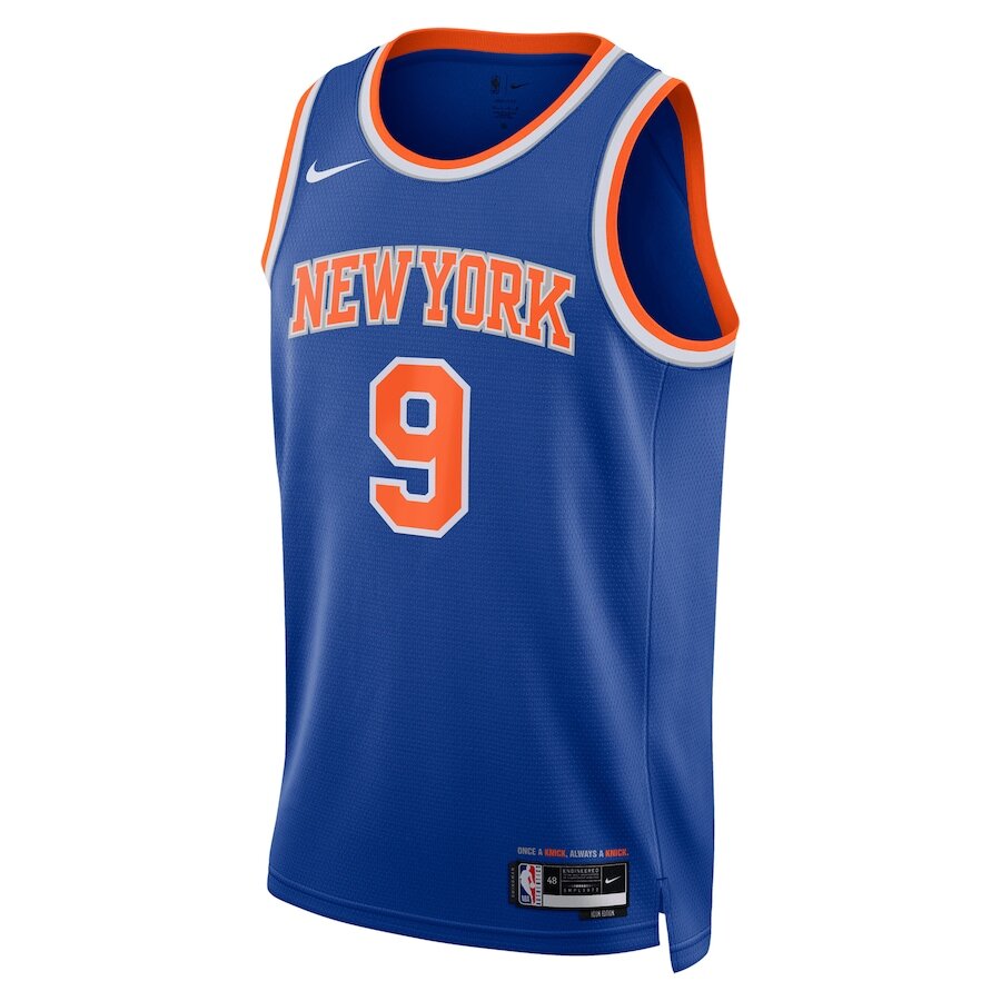 Men's New York Knicks RJ Barrett Blue Jersey