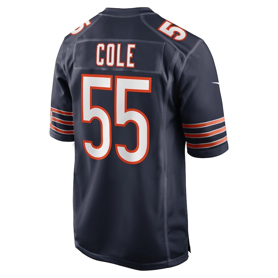 Men's Chicago Bears Dylan Cole Navy Jersey