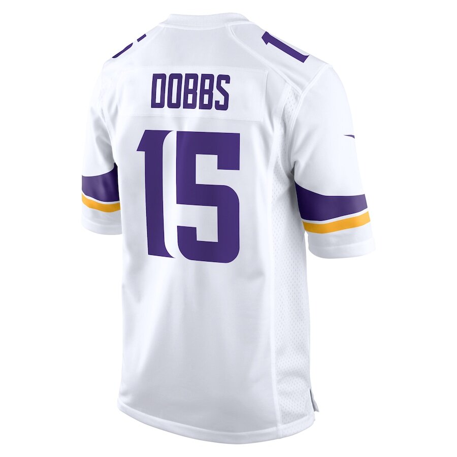 Men's Minnesota Vikings Joshua Dobbs White Jersey