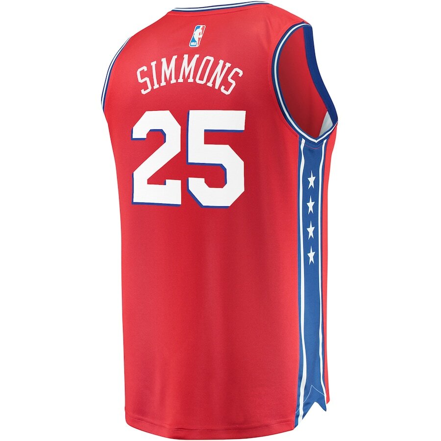 Men's Philadelphia 76ers Ben Simmons Red Jersey