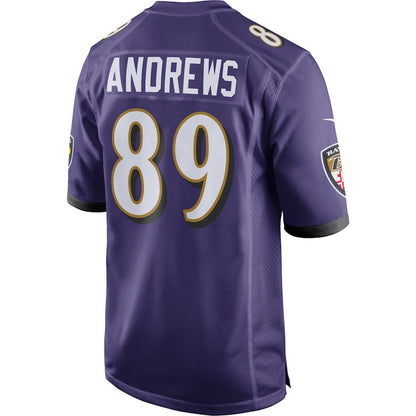 Men's Baltimore Ravens Mark Andrews Purple Jersey