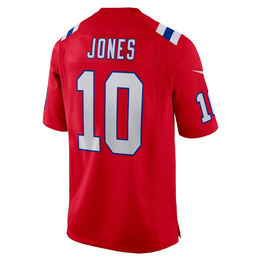 Men's New England Patriots Mac Jones Red Jersey